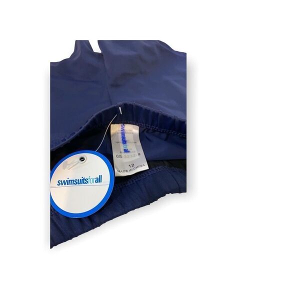 NWT Swimsuits for All Navy Blue Boy Short Swim 12 - Picture 3 of 4